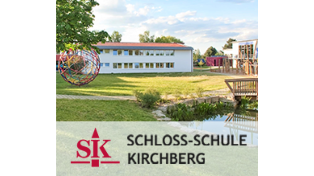 Logo und Gebäude der Schloss-Schule Kirchberg