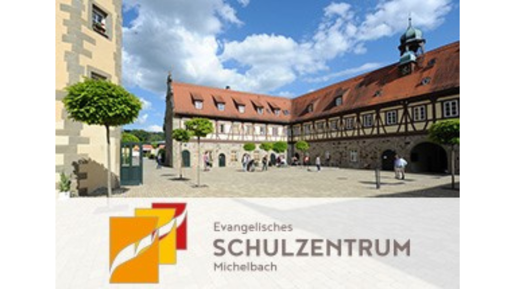 Logo und Gebäude Internat Michelbach