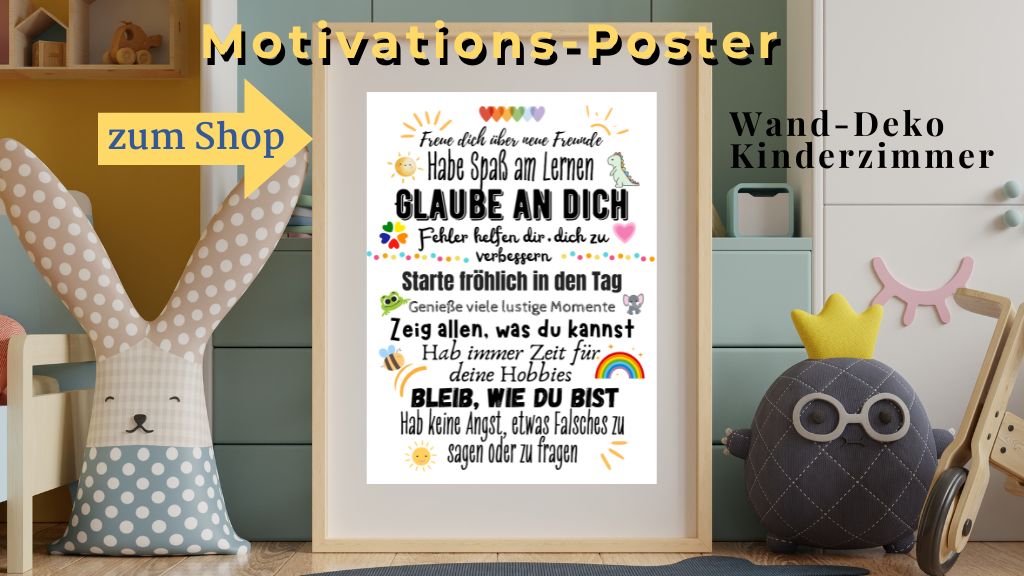 Anzeige zum Shop Motivationsposter Bunt