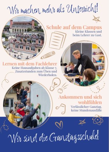 Flyer Pädagogium Baden-Baden Tag der offenen Tür Februar 2026