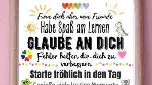 Motivationsposter Motiv Bunt