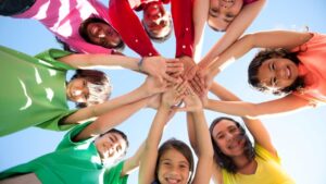 Unesco Schüler gemeinsam