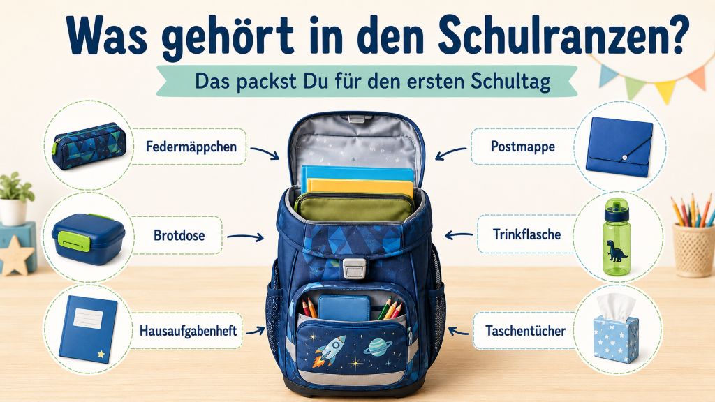 Schulranzen packen erster Schultag