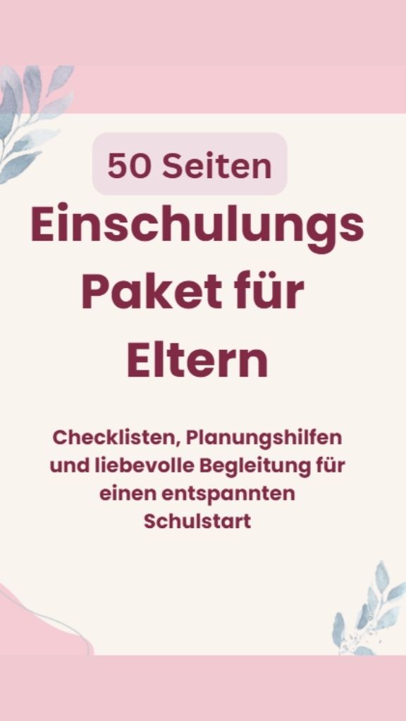 Der Einschulungsplaner für Eltern