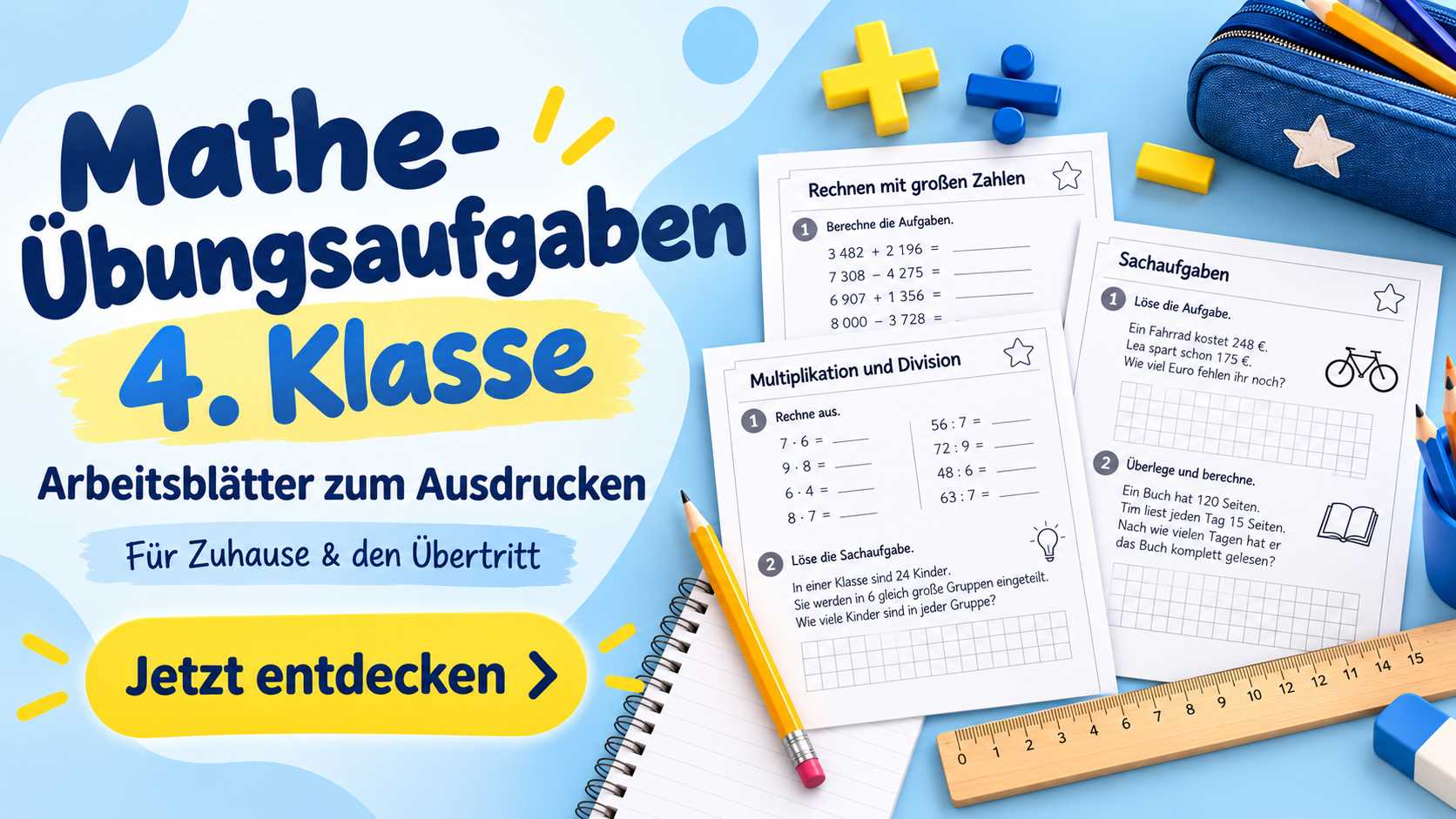 Übungen Mathe 4. Klasse
