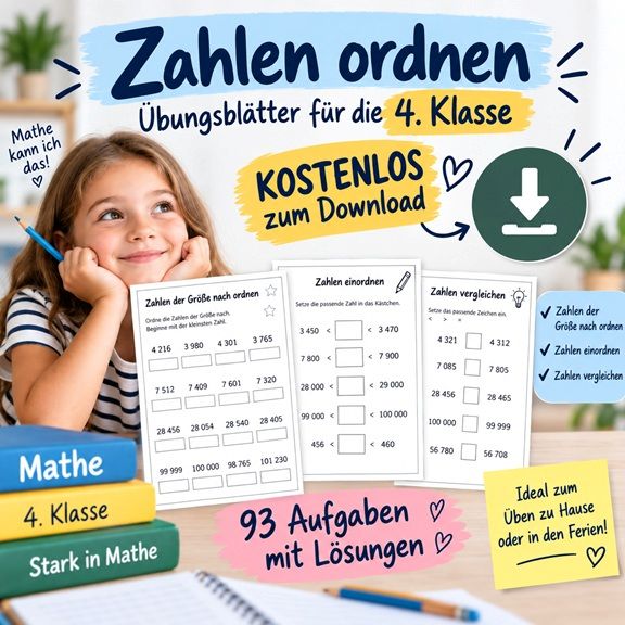 Übungsblätter Mathe 4.Klasse